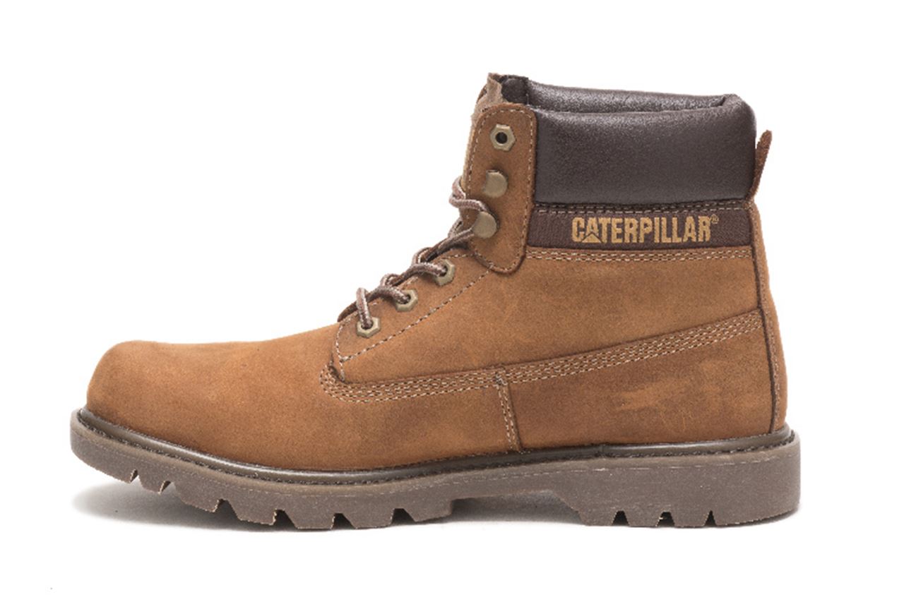 Caterpillar Colorado 2.0 Beige Leather Hiking Ankle Boots