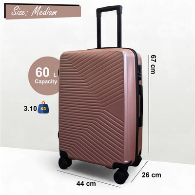 Hardshell Suitcase Set Robust 8 Wheel Luggage Cabin Case Bag