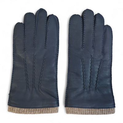 Men’s Italian Leather Warm Wool Lining Winter Gloves - M-LGV-405