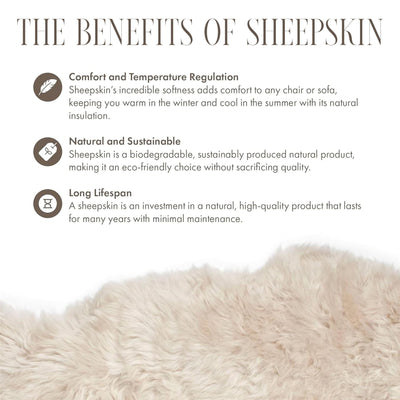 Luxury Genuine Sheepskin  40x40cm Real Wool Single Sided Cushion
