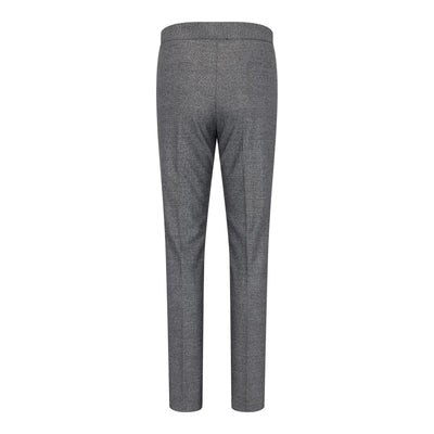 Women's Grey Three-Piece Tailored Fit Suit in Prince of Wales Check