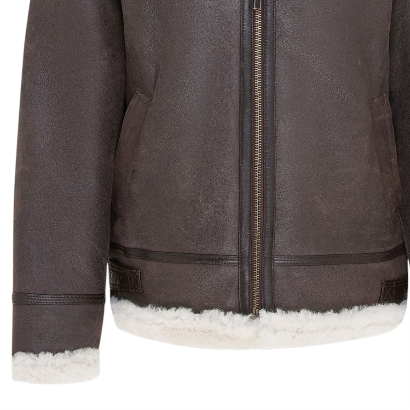Mens B3 Aviator Real Sheepskin Leather Flying Jacket-Oxford