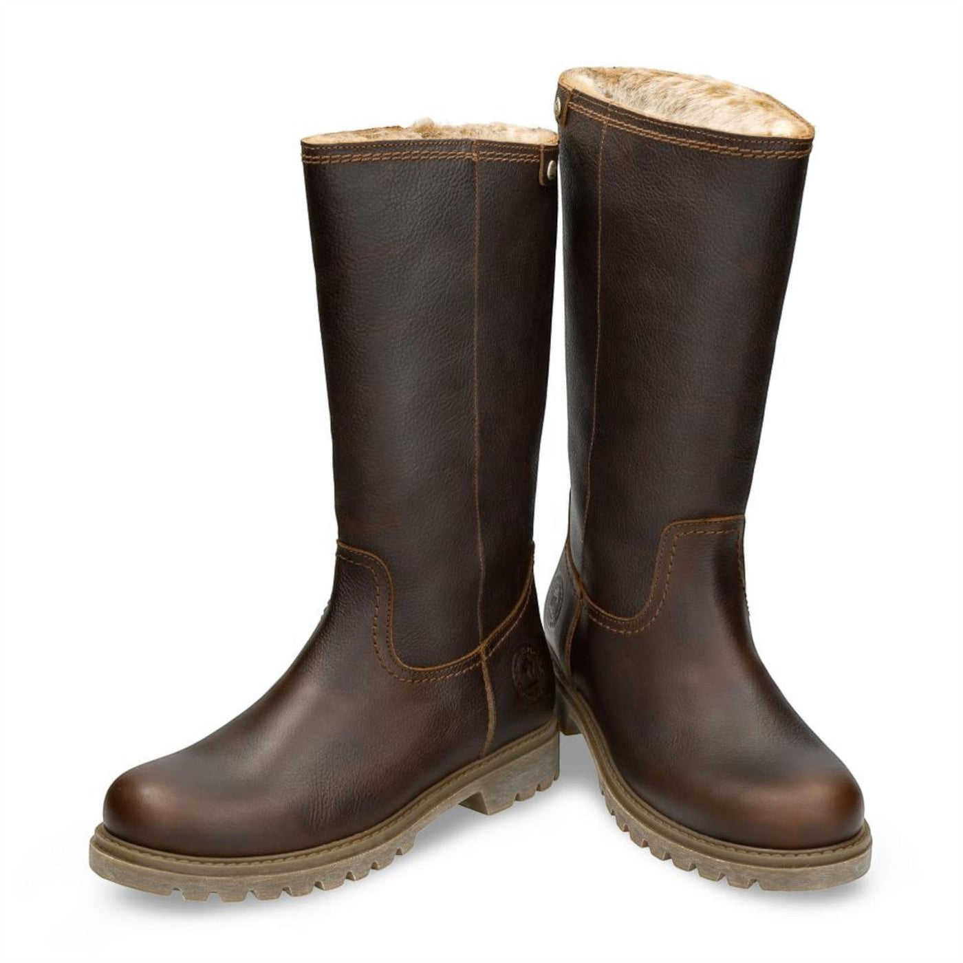 Panama Jack Women's Bambina B82 Chestnut Waterproof Leather Winter Boots