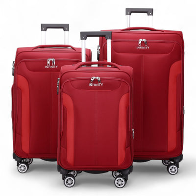 8 Wheel Lightweight Suitcase Luggage Travel Bags Set