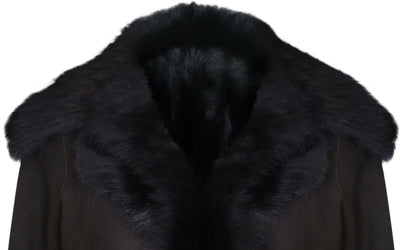 Womens Toscana Sheepskin Suede Trench Coat-Tbilisi