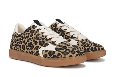 Blowfish Malibu Womens Leopard Brown Lace-Up Sneakers - Tastic