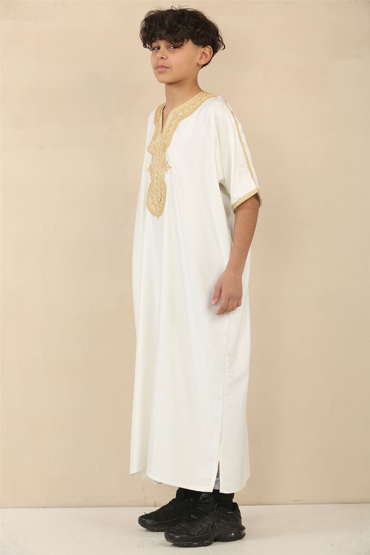 Kid's Boys Moroccan Thobe Djellaba Jubba Robe Eid