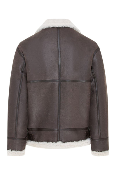 Mens B3 Aviator Real Sheepskin Leather Flying Jacket-Oxford