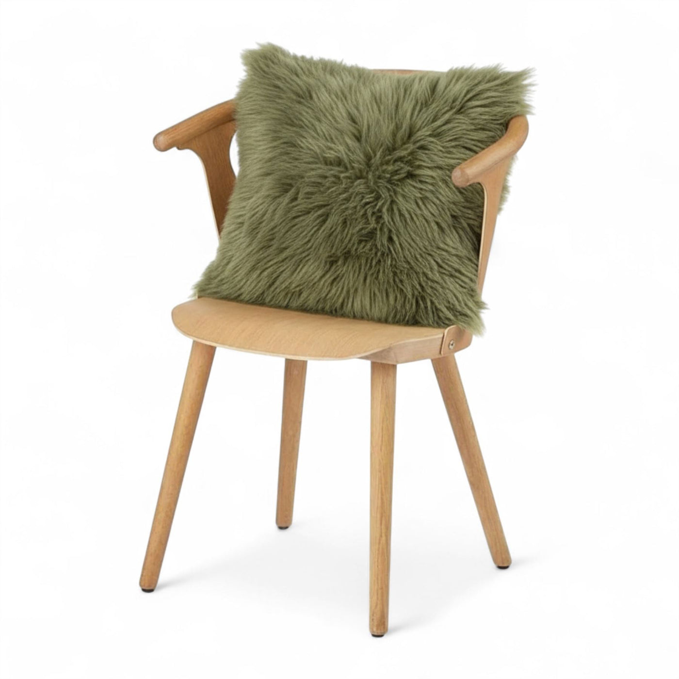 Luxury Genuine Sheepskin  40x40cm Real Wool Single Sided Cushion