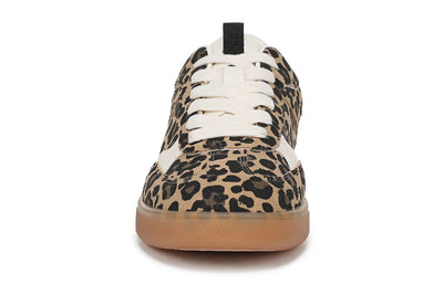 Blowfish Malibu Womens Leopard Brown Lace-Up Sneakers - Tastic