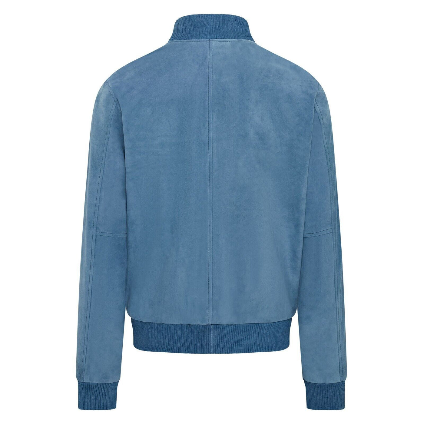 Mens Soft Goat Suede MA-1 Varsity Bomber Jacket  - Dalian