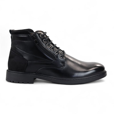 Men's Biker Lace-Up Ankle Boots