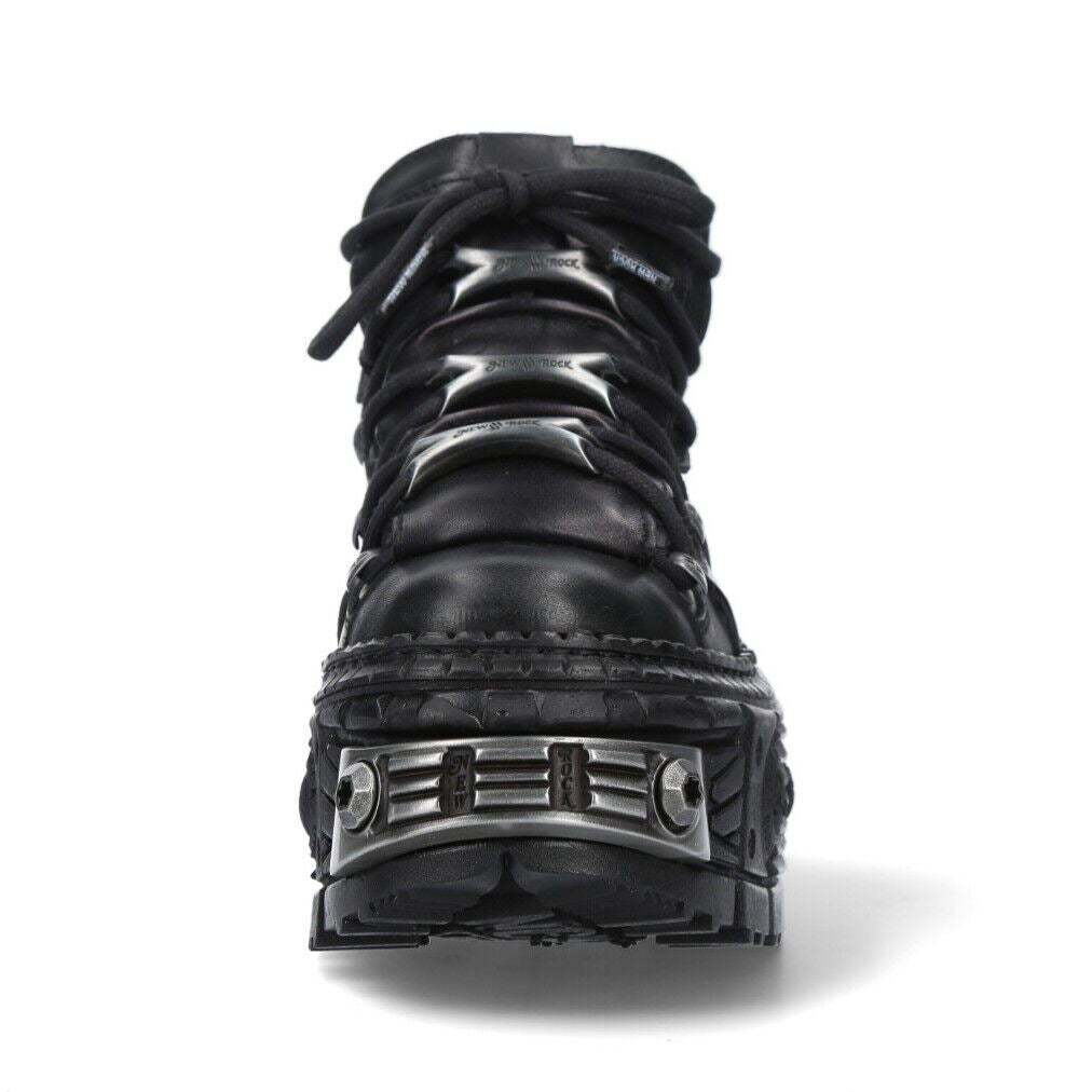 New Rock Leather Platform Ankle Boots-WALL106-S10 – Infinity Leather