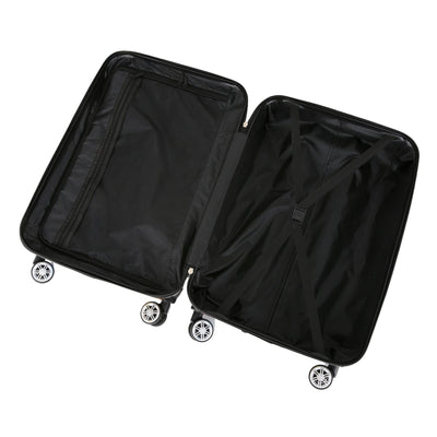 Hardside Shell Suitcase Set Printed Luggage Lightweight Cabin Travel Bag