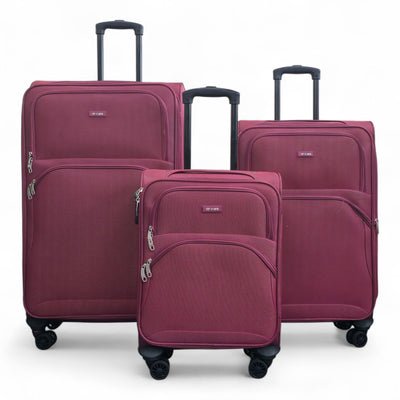 Expandable Soft 8 Wheel Lightweight Suitcase Luggage Travel Bags Set