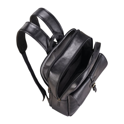 Genuine Leather Vintage Laptop Backpack Travel Bag - Cove
