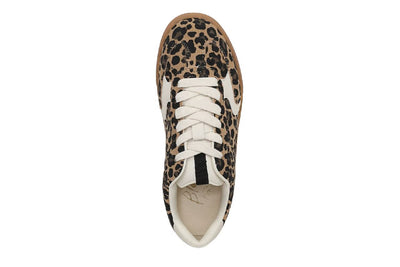 Blowfish Malibu Womens Leopard Brown Lace-Up Sneakers - Tastic