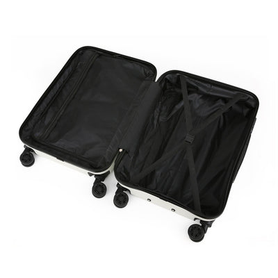 Hard Shell Classic Dual 4 Wheel Luggage Suitcase Set