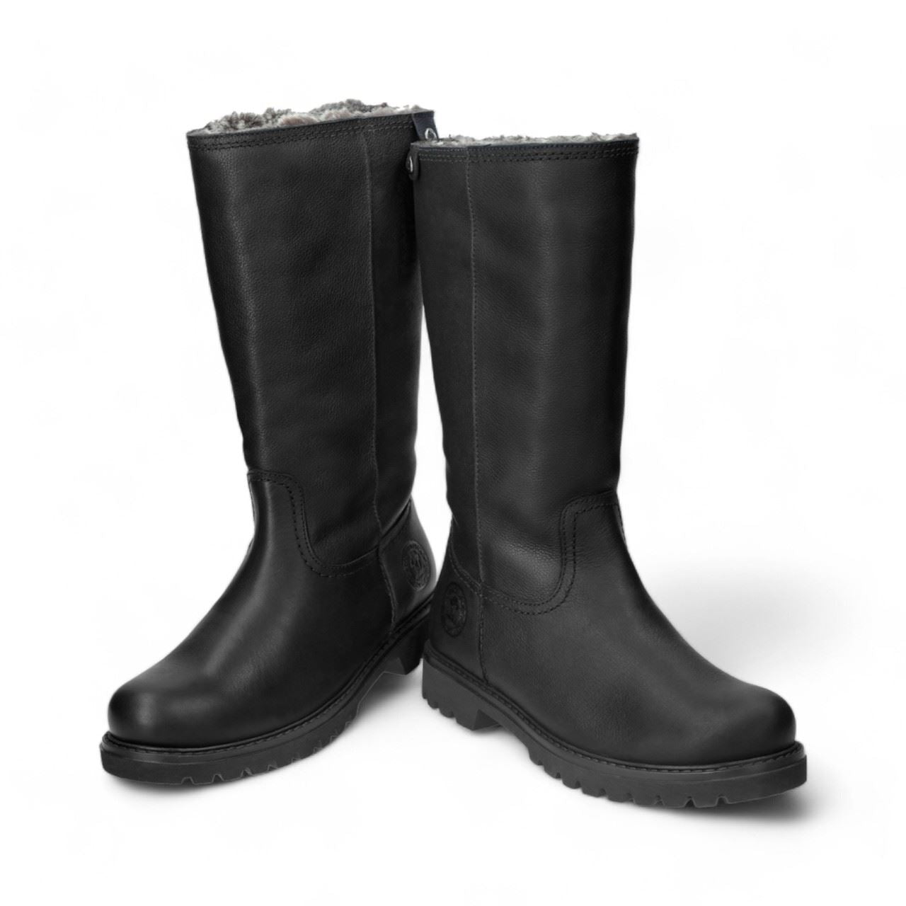 Panama Jacks Women's Black Bambina B60 Leather Boots