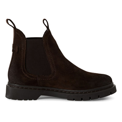 Tamaris Womens Mocca Brown Suede Leather Classic Chelsea Ankle Boots