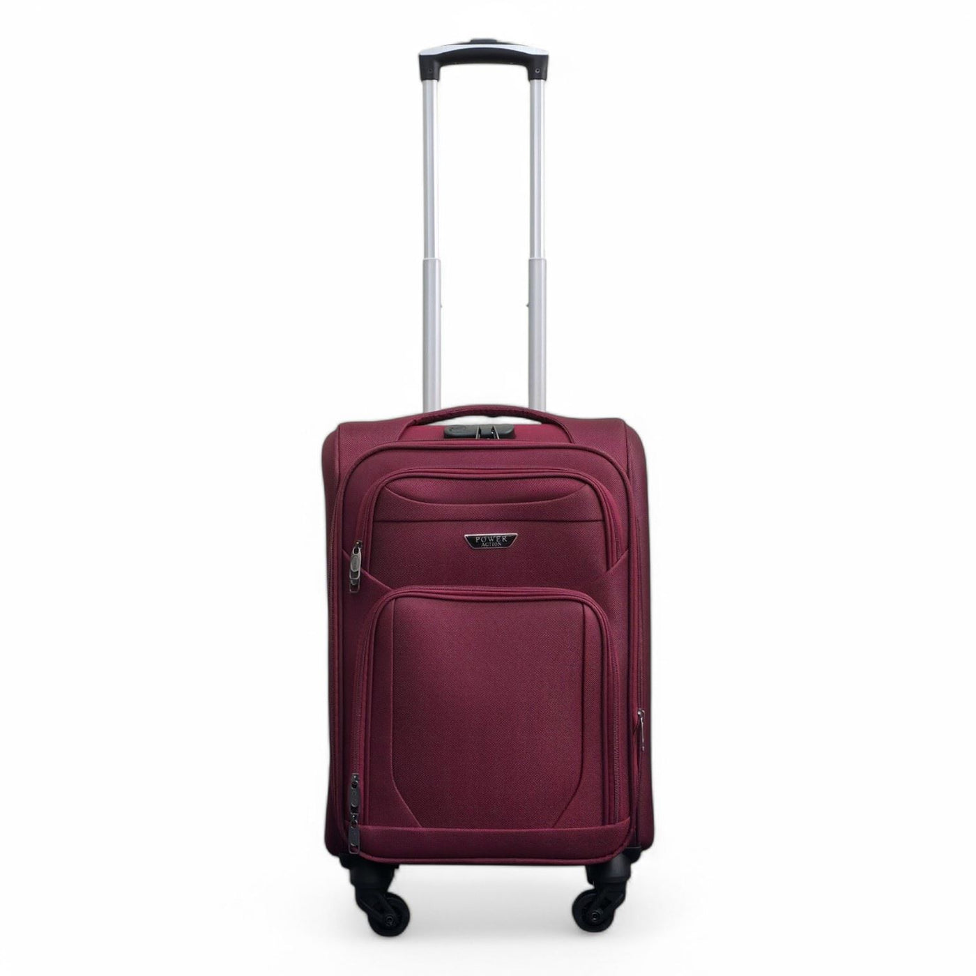 Soft Shell Lightweight Nylon Suitcase Set 4 Wheel Travel Case Holiday Bags