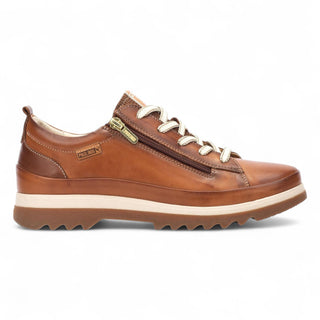 Pikolinos Women’s Brandy Brown Leather Laces & Zipper Trainers - Vigo
