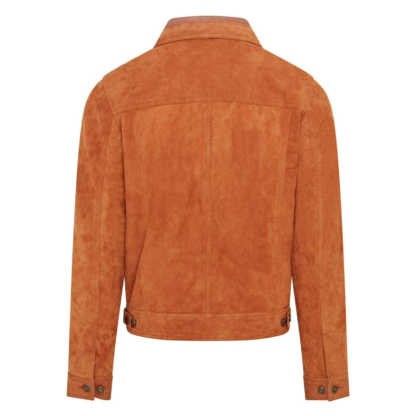 Mens Trucker Goat Suede Western Leather Jeans Jacket - Yangon