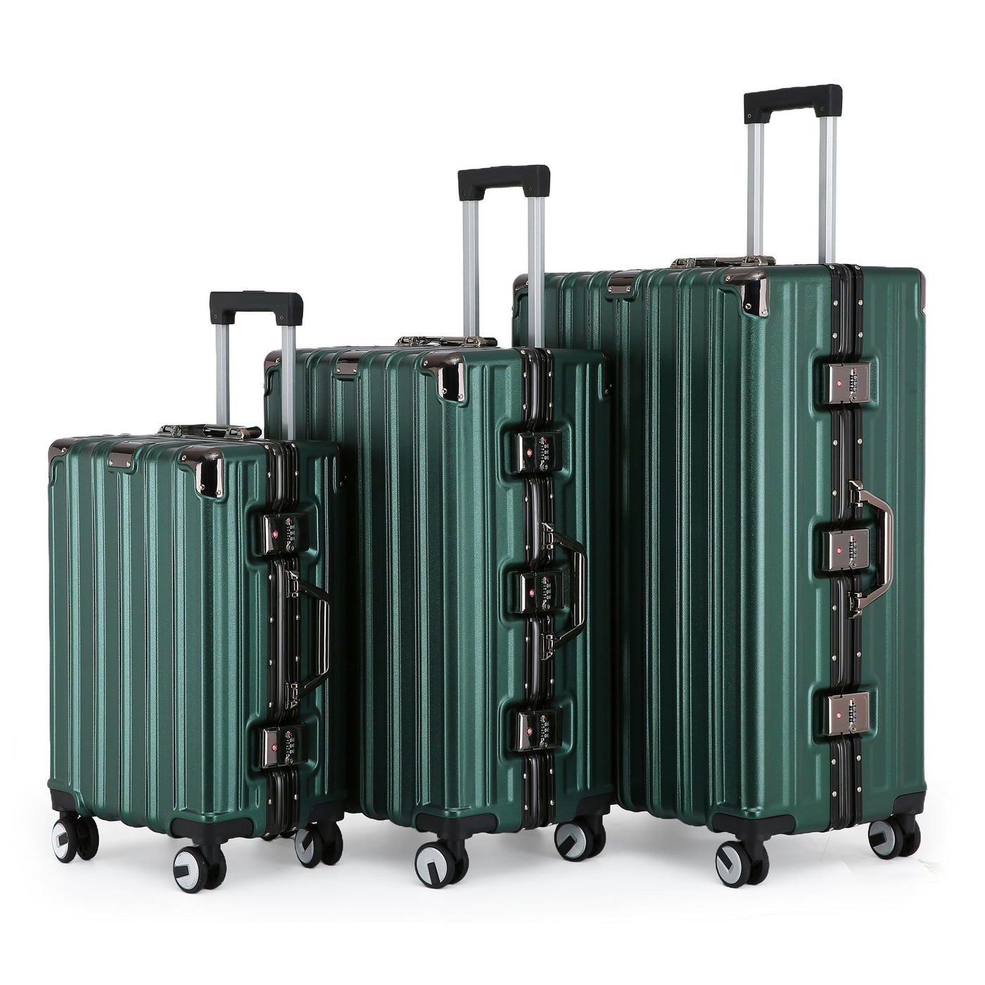 Hardshell Suitcase Set Robust 8 Wheel Cabin Luggage Suitcases