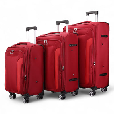 8 Wheel Lightweight Suitcase Luggage Travel Bags Set
