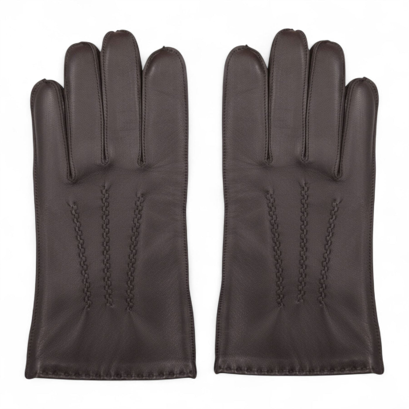 Men’s Italian Leather Warm Wool Lining Winter Stich Design Gloves - M-LGV-205