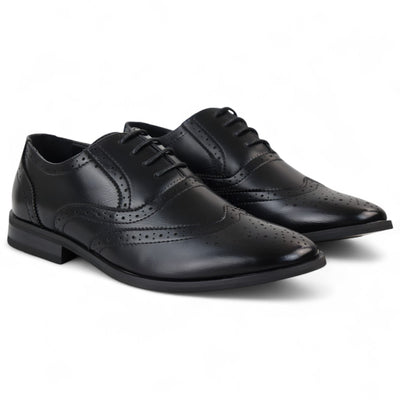 Men’s Black Classic Brogue Derby Oxford Shoes