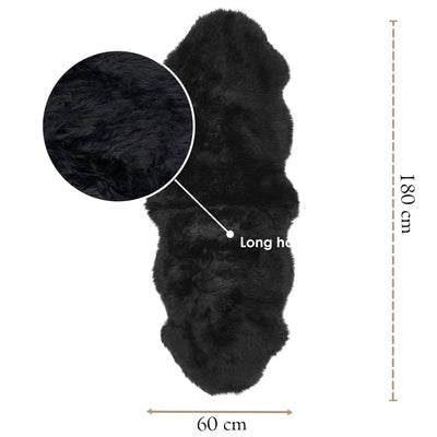 Genuine Sheepskin Double Natural Fluffy Silky Soft Real Wool Rug