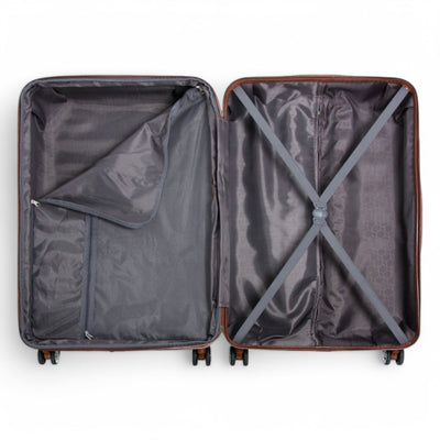 Expandable Hard Shell ABS Suitcase Set 8 Wheel Robust Travel Case Holiday Luggage