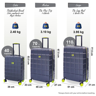 Hard Shell Travel Suitcase Set Cabin Luggage Bag