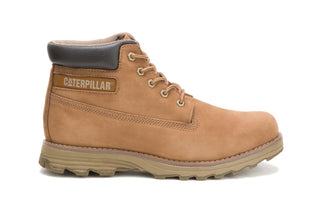 CAT (Caterpillar) Men's Founder Brown Leather Everyday Ankle Boots