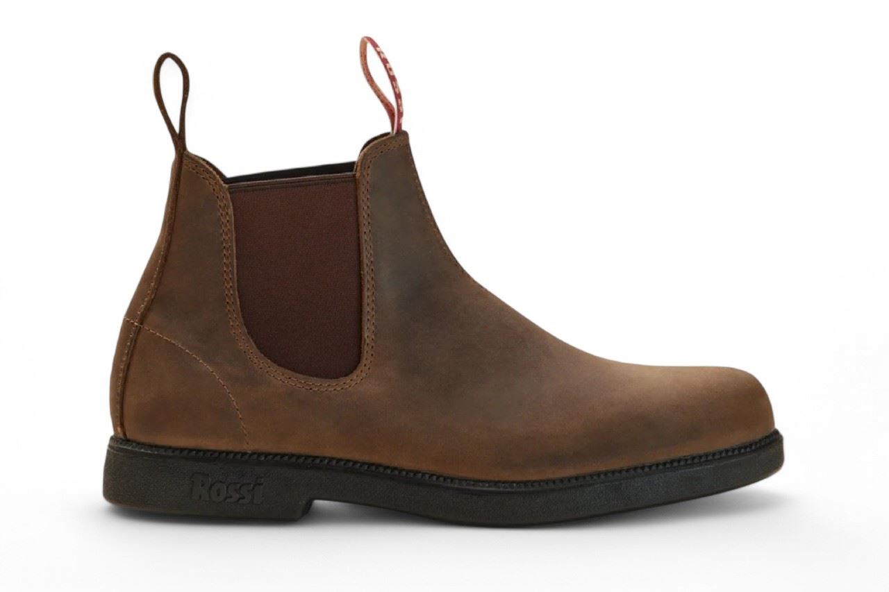 Rossi 607 Booma Rustic Brown Leather Chelsea Boots