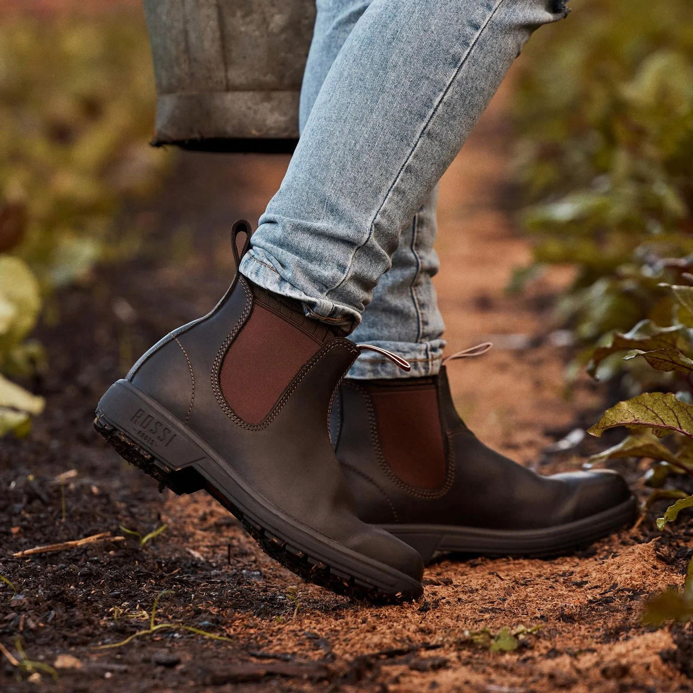 Rossi 303 Endura Brown Leather Chelsea Boots