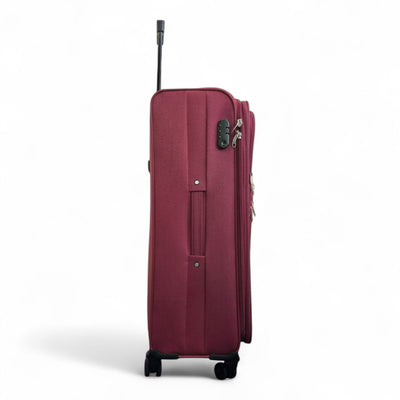 Expandable Soft 8 Wheel Lightweight Suitcase Luggage Travel Bags Set