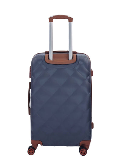 Grey Hard Shell Suitcase Luggage Set Travel Bag