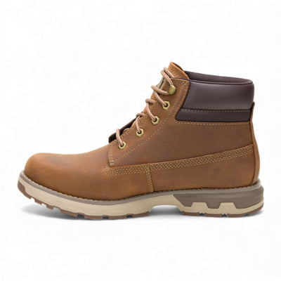 Caterpillar (CAT) Men's Pursue Brown Leather Everyday Work Hiking Ankle Boots