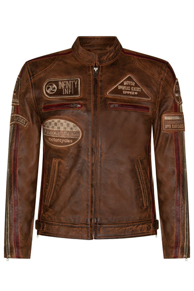 Infinity Leather Mens leather biker jacket UK | Leather biker jackets – Infinity Leather