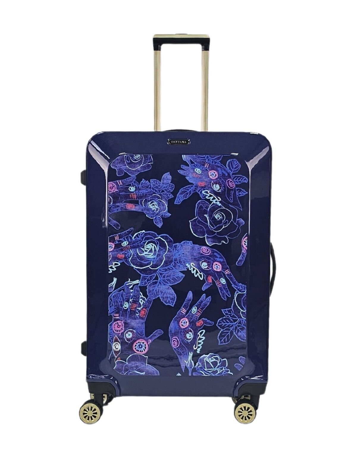 Hard Shell Flower Print Suitcase Luggage Set