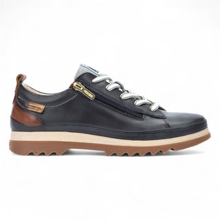 Pikolinos Women’s Ocean Blue Leather Laces & Zipper Trainers - Vigo