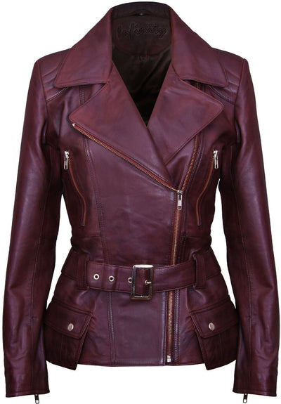 Infinity Leather Explore biker jacket for women | Women's leather biker jacket in UK ...