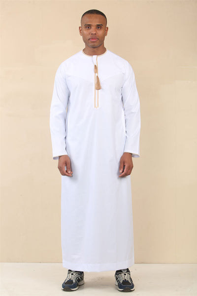 Men's Omani Eid Thobe  Saudi Emirati Jubba Robe