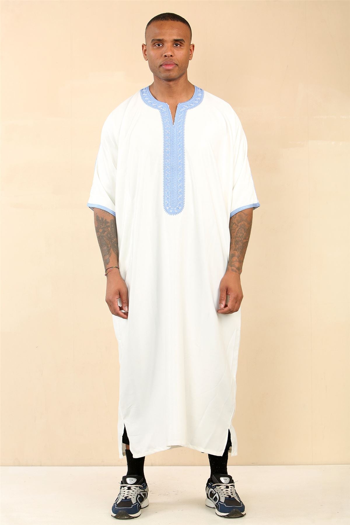 Men's Moroccan Thobe Djellaba Jubba Robe Eid