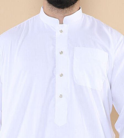 Mens Thobe Jubba Saudi Islamic Arabic Eid Cotton Kaftan Jubbah Umrah Robe