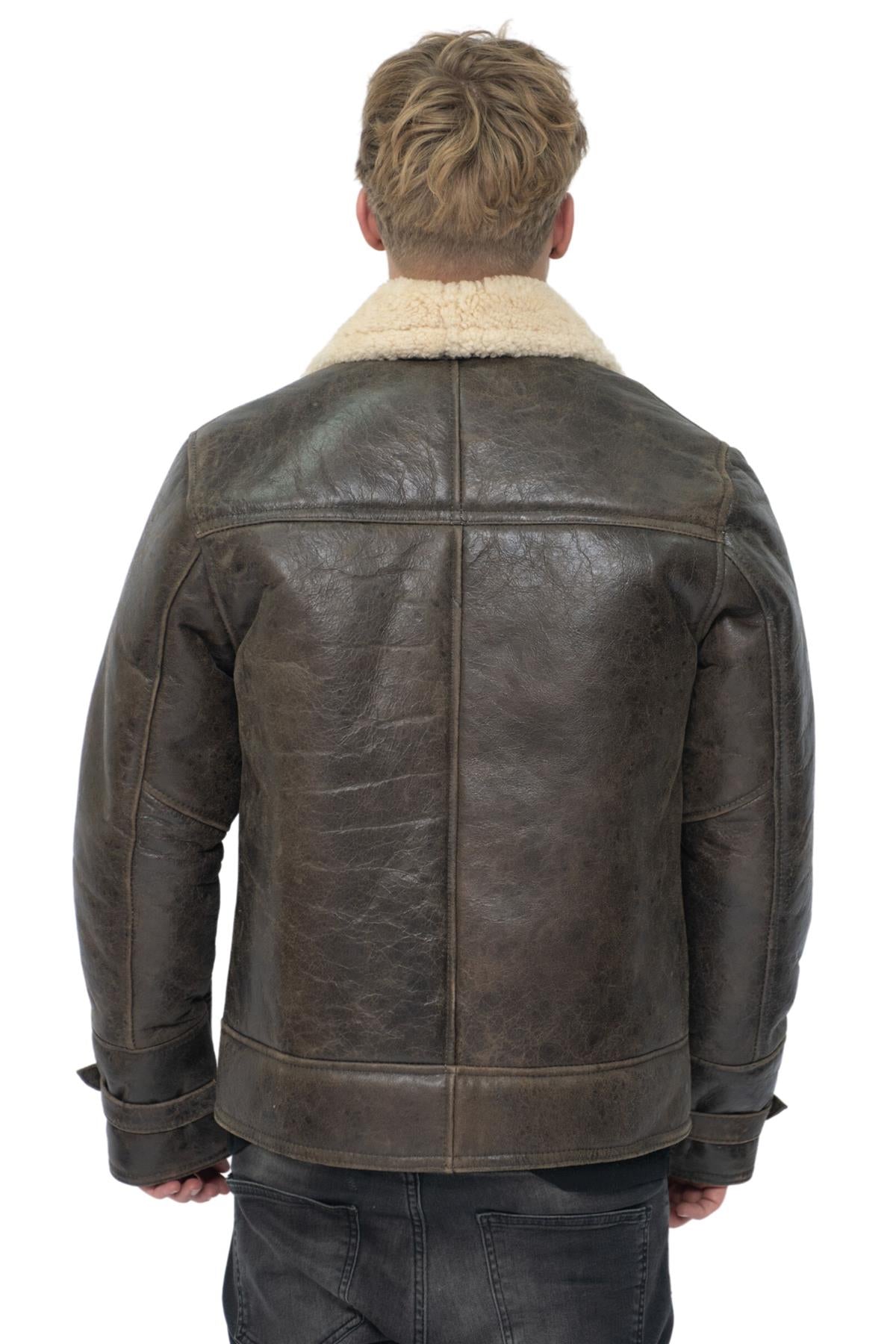 Mens Sheepskin Classic Safari Jacket-Hertford