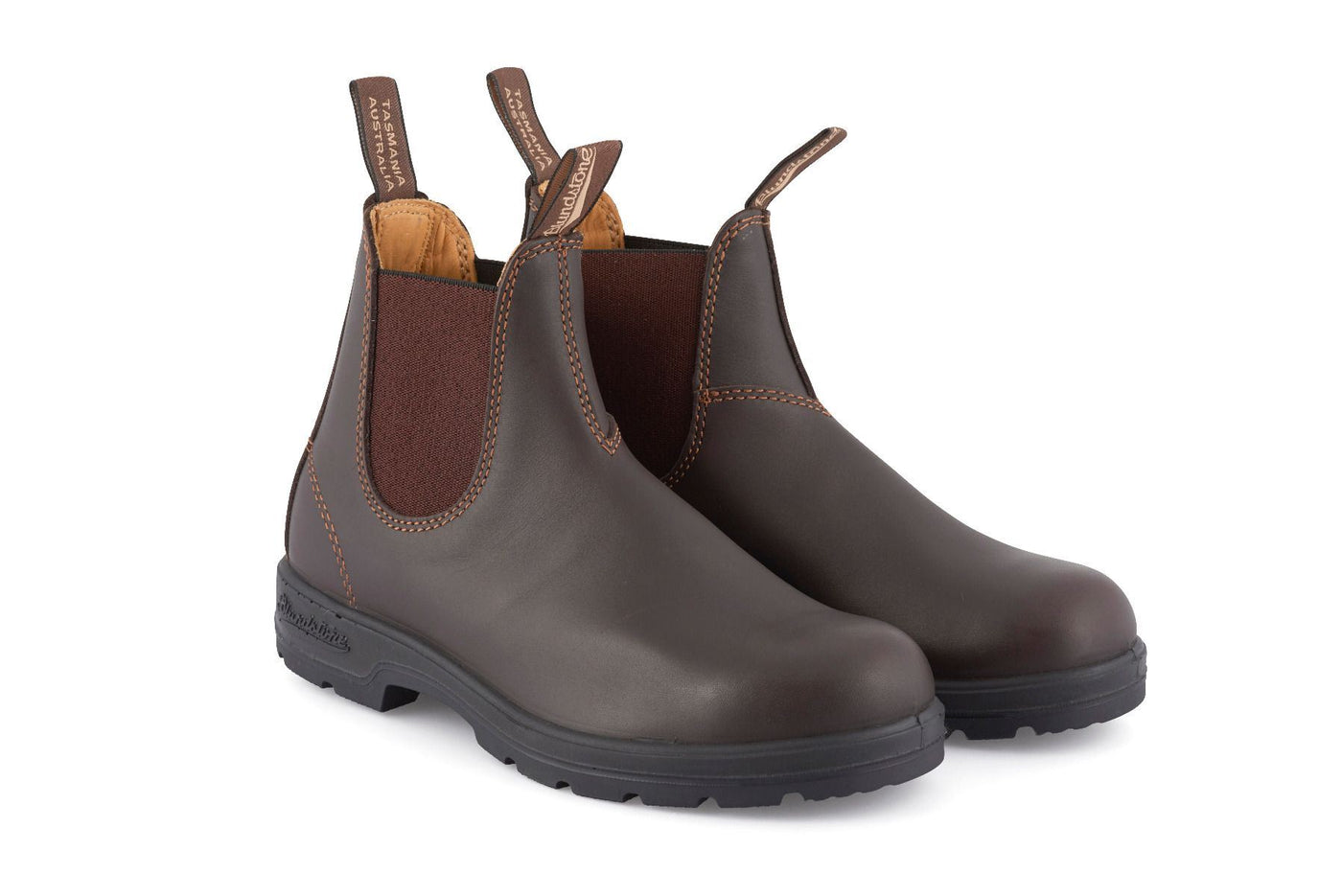 Blundstone #550 Walnut Brown Chelsea Boot with Cream