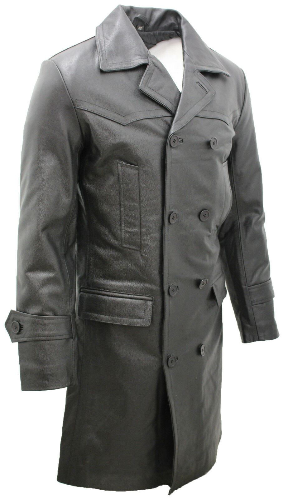 Mens Cowhide Leather Peacoat-Dortmund
